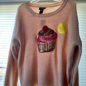 NWT Hooked Up Sequin Cupcake Sweater